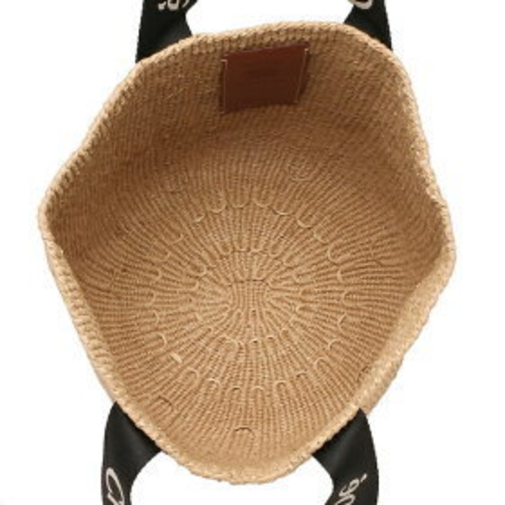 Chloe Tote Bag Woody Black Beige - Picture 2 of 8